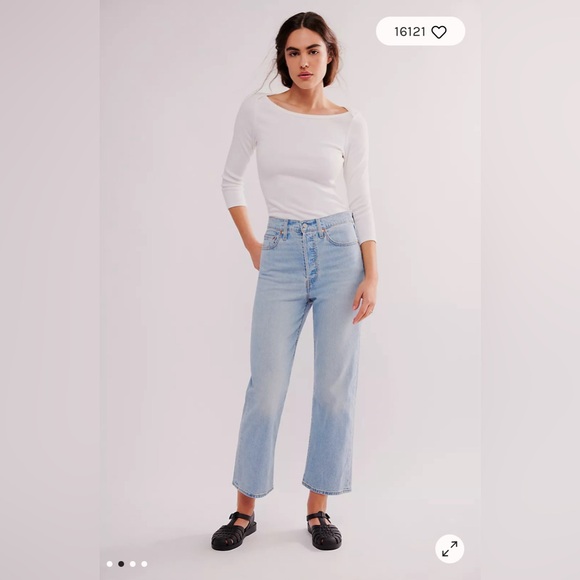 Levi's Women's Ribcage Straight Ankle Jeans - Picture 2 of 2